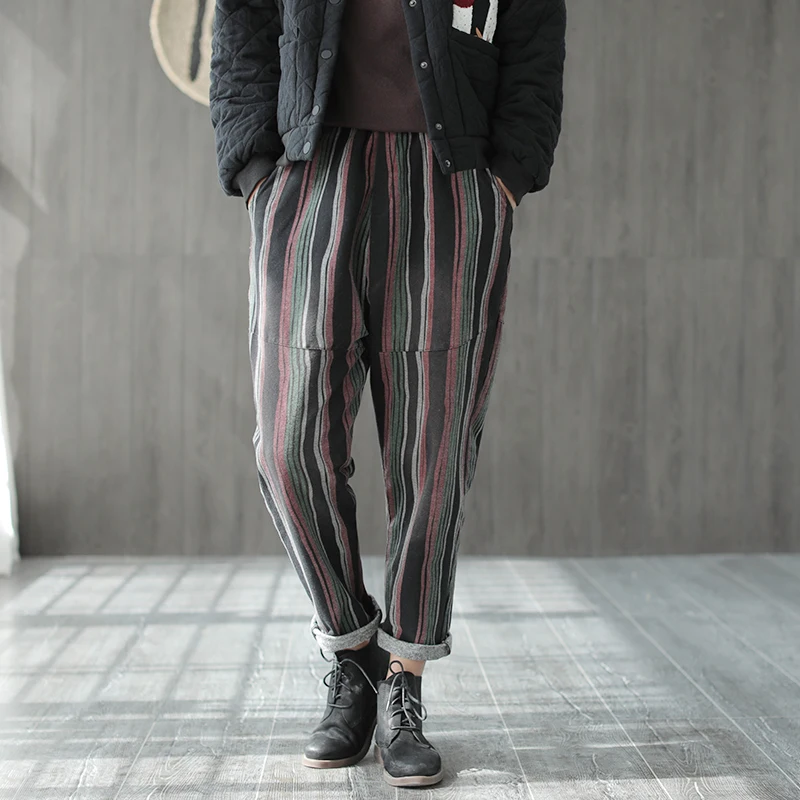 multicolor striped pants