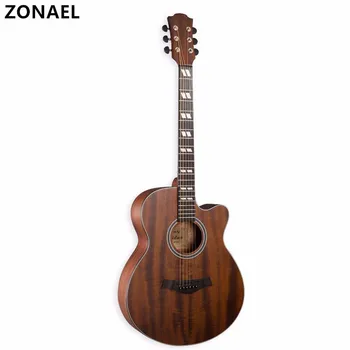

ZONAEL 40 Inch High Quality Acoustic Guitar Rosewood Fingerboard Sapele Guitarra With 6 Strings Folk Guitar Musical Instruments