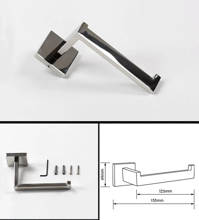 Зеркальная поверхность для ванной держатель для туалетной бумаги настенный нержавеющей стали бумаги стойки аксессуары для ванной