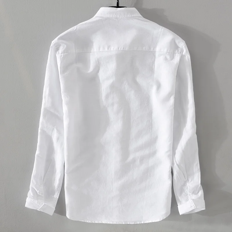 Long-sleeved Linen Shirt Men Cotton Shirt Long Sleeve Shirt