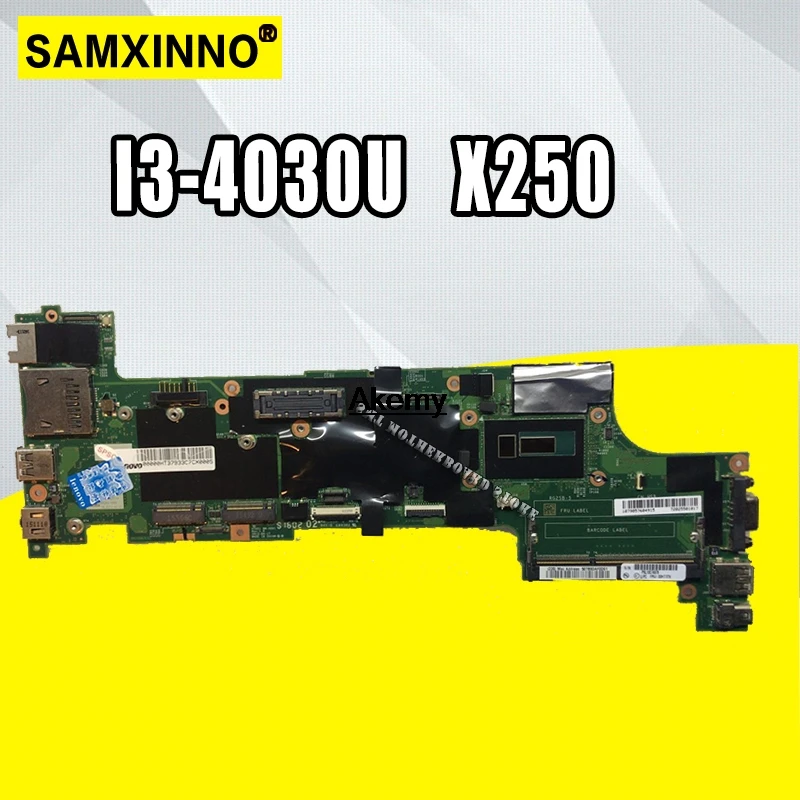 

VIUX1 NM-A091 is suitable for Lenovo ThinkPad X250 Laptop Motherboard FRU 00HT387 100% Test Work I3-4030U CPU DDR3