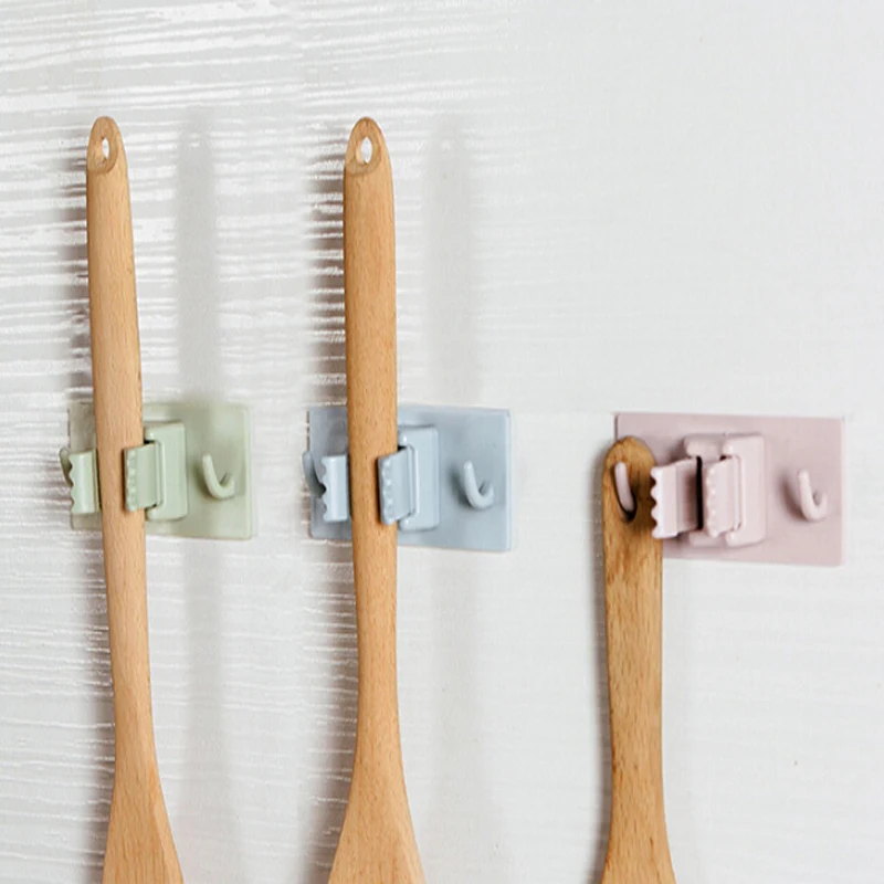 

Nordic Style Hanger Wall Rack Wall Sticker Ornaments Household Kitchen Spoon Brush Hanger Cleaning Groom Wall Decorative Tools