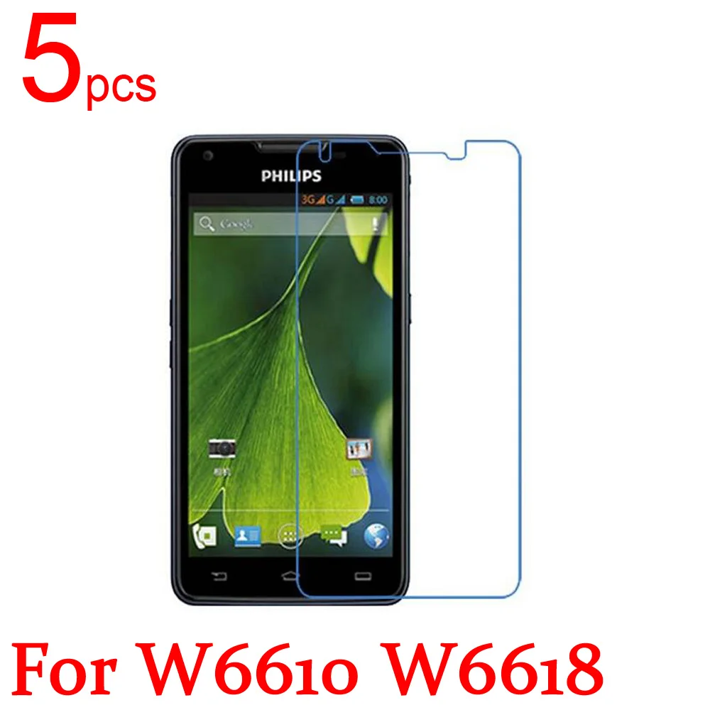 5 шт. Ультрапрозрачная/матовая/нано защитная пленка для ЖК экрана Philips W8510 W6500 T3500
