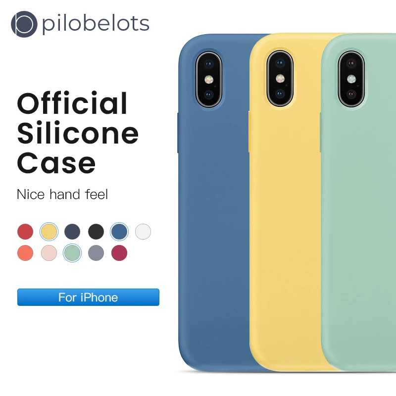 

NEW Have LOGO Original Offical Silicone Case For iPhone 7 8 Phone case For iPhone X XS Max XR Case For iPhone 6 6S Plus Cases