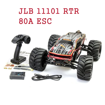 Upgrade 1/10 RCing Car JLB Racing CHEETAH 80A/120A бесщеточный ру автомобиль 11101 ATR/11101/21101 RTR с батареей для помещений на открытом воздухе игрушки - Цвет: 80A 11101 RTR