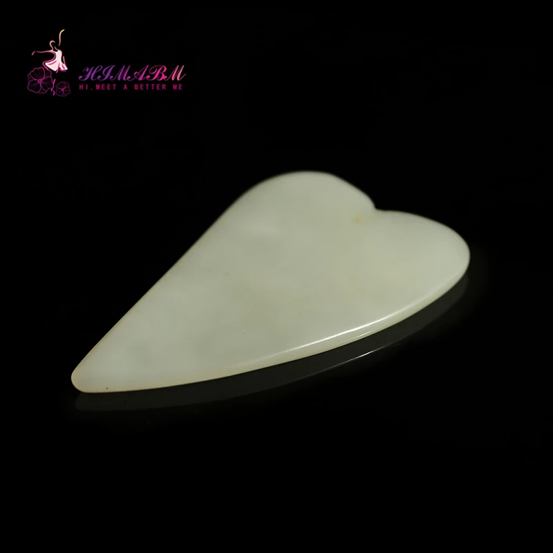 HIMABM Natural xiuyan jade guasha board massage tool facial treatment scraping tool for body for health care HIMABM Natural xiuyan jade guasha board massage tool facial treatment scraping tool for body for health care