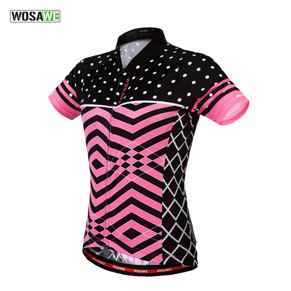 

WOSAWE Women's Cycling Jersey Bike Running Sport Jersey Bicycle Outdoor Sports Clothes Shirt Cycle Wear Clothes Russia Cycling