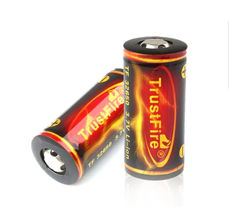 

2PCS/LOT TrustFire 32650 Rechargeable Batteries Large Capacity 6000mAh 3.7V Li-lon Battery with PCB Protected Board