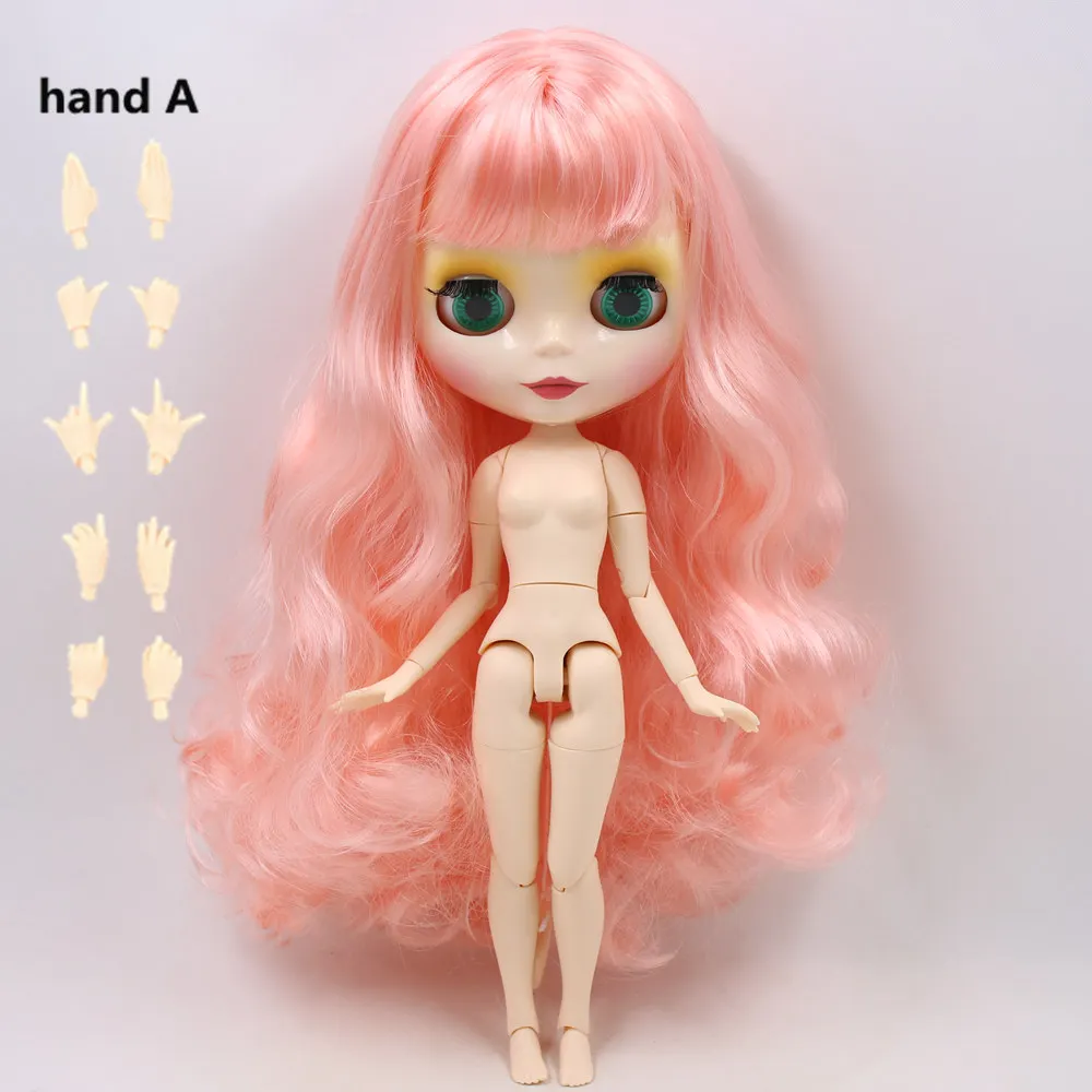 like the picture Ледяной обнаженный завод Blyth Кукла № BL1010 розовые волосы суставы тела белая кожа Neo BJD - Цвет: like the picture