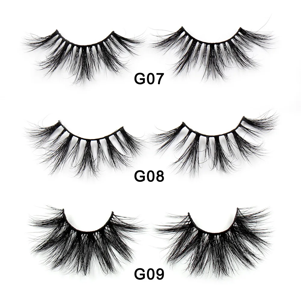 LEHUAMAO 25mm Eyelashes 3D Mink False Eyelash Long Wispy Fluffy Curly Lashes Cruelty Free Natural Lash Dramatic False Eyelashes