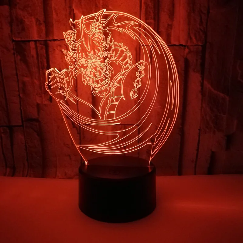 

Creative 3D light Animal Night Light 7 Color Change Acrylic LED Table Lamp USB light children Bedroom as Gift for Decoration