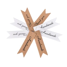 100 шт. спасибо письмо крафт Бумага пустой Бумага цена бирка Рождество этикетки ручной работы подарок закладки черный Бумага метка повесить трубку