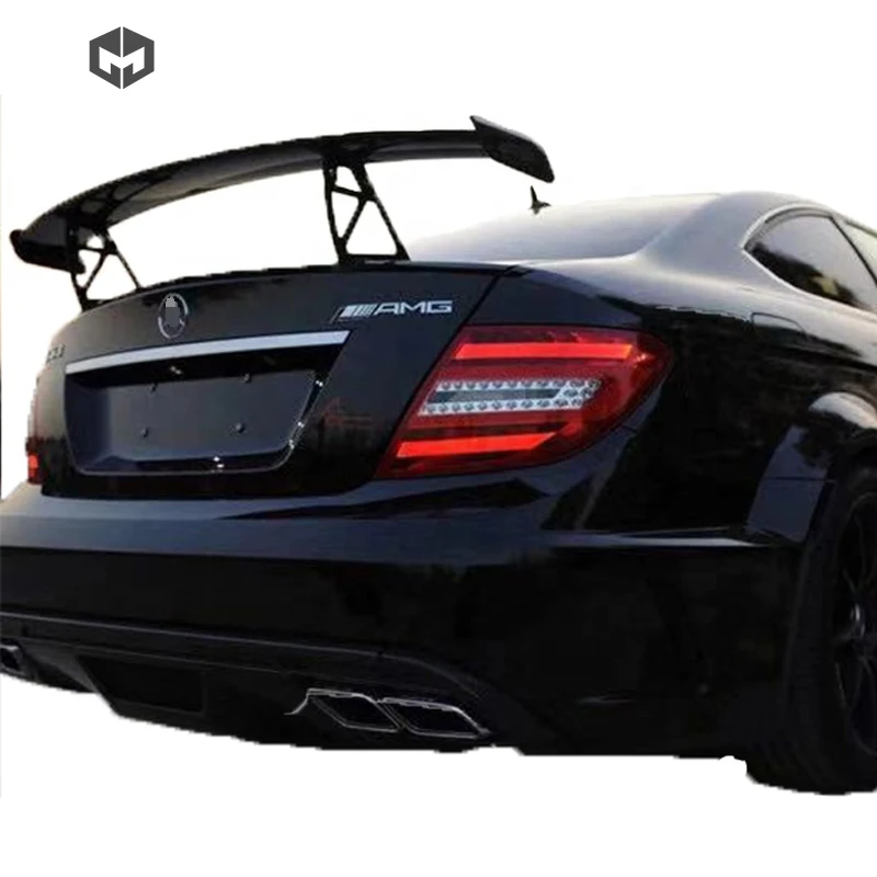 Carbon Fiber Revozport Car Rear Roof Wing Trunk Lip Spoilers for C-Class W204 C63 AMG | Автомобили и мотоциклы