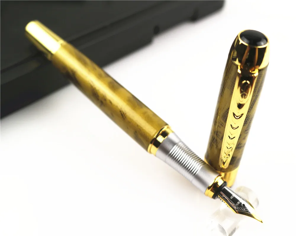 JINHAO 250 golden Fountain Pen written signature high end Business