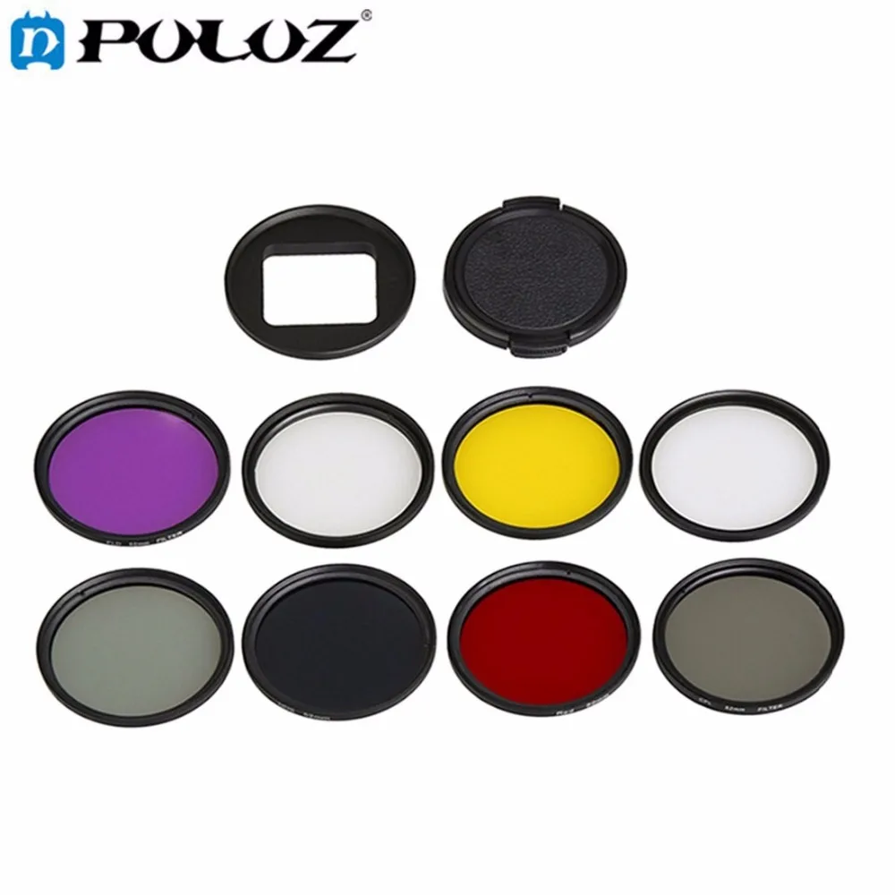 Accessories For GoPro HERO5 HERO 5 52mm Lens Filter CPL UV ND8 ND2 Star 8 Red