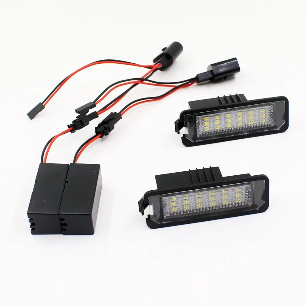 Canbus 18SMD светодиодный комплект для VW GOLF4/5/6/7/NEW BEETLE/Passat B6 4D/Passat CC/Phaeton/POLO/Scirocco светодиодный фонарь для номерного знака/огни