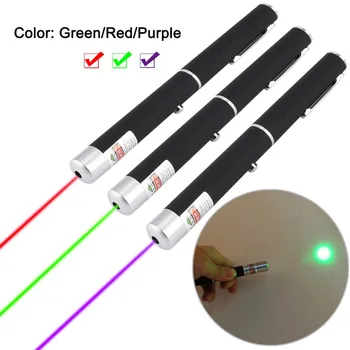 

Laser Pointer Light Pen 532NM 5mW High Power Match Visible Beam Projection Screen Lightweight Lanyard Green red color