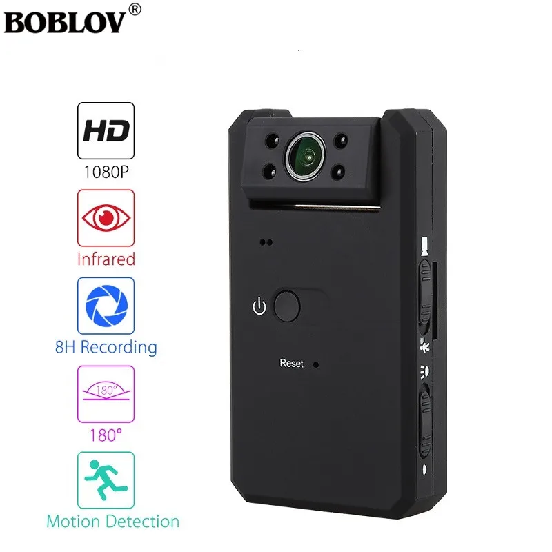 

BOBLOV MD90 Mini DV Camara black 1080P Infrared Night Vision Mini Camcorder with 180 degree Rotation Motion Detection function