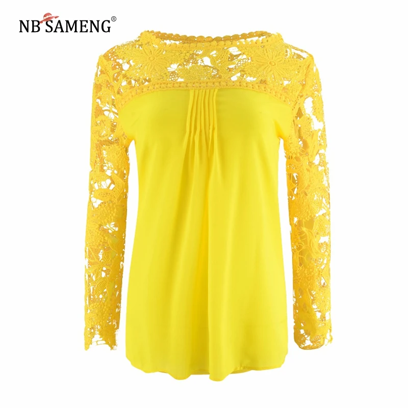2018 Для женщин шифон Рубашки для мальчиков Blusa пикантные открытые Кружево