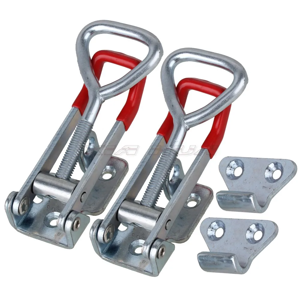 2pcs/Set 300Kg 660Lbs Triangle Shaped Lever Latch Heavy Duty Toggle Clamp Tools 