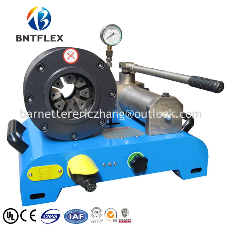 

high quality at competitive price with CE certificates! 1-1/4" rubber hose crimping machine