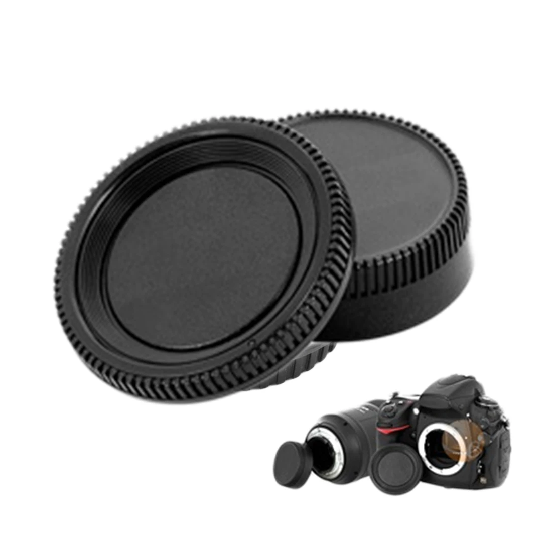 

HONGDAK Top Quality Body Cap with Rear Lens Anti-dust Cover for Nikon AF AI DSLR Camera Lens