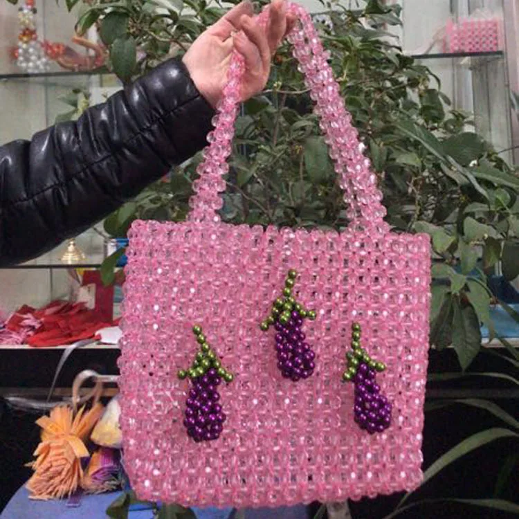 Дизайн брендовая ручная сумка с жемчугом роскошная женская сумка через плечо ретро модная мини пляжная дорожная сумка Bolsa de perlas