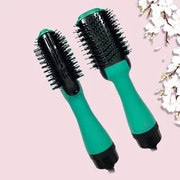 

Professional One Step below Hair Dryer Brush volumizer 2 in 1 Straightener and Curler Hot Air Curling iron Rotating Comb Hot Air