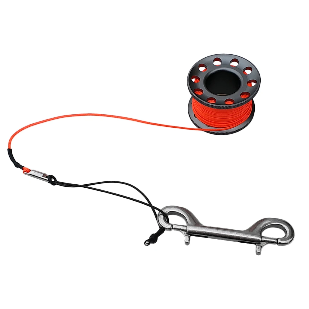 MagiDeal Dive Finger Reel, 15m Guide Line Spool for Scuba Diving Snorkeling SMB Safety Sausage - Ultralight, Portable & Durable