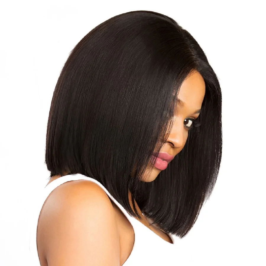 Favor Glueless Straight Full Lace Human Hair Wigs For Black Women