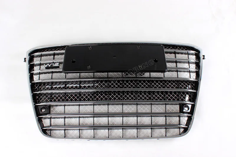 W12 Style Front Mesh Grille Grill for Audi A8 2010 2014in