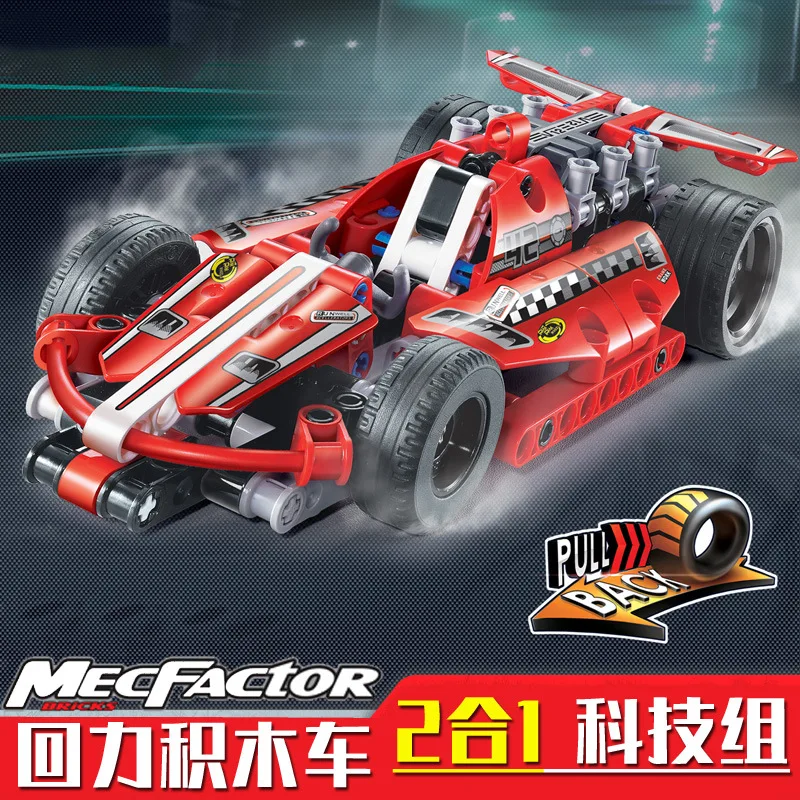 Ceny Decool DIY MOC montaż kompatybilny technic seria 2 w 1 transformatory racer samochodowe klocki budowlane cegły zabawki prezenty