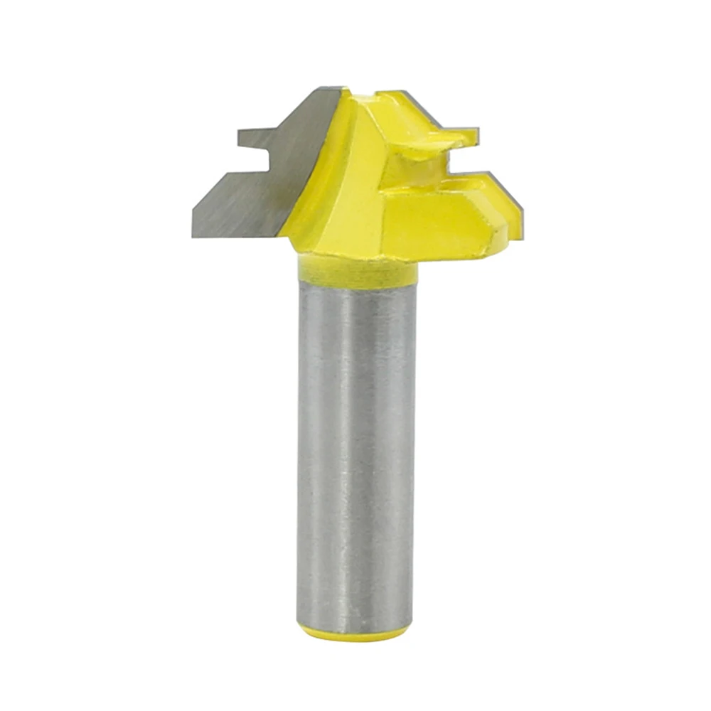 45Degree Lock Miter Router Bit 8mm Shank Trimmer Woodwork Cutter Tool Tackle New