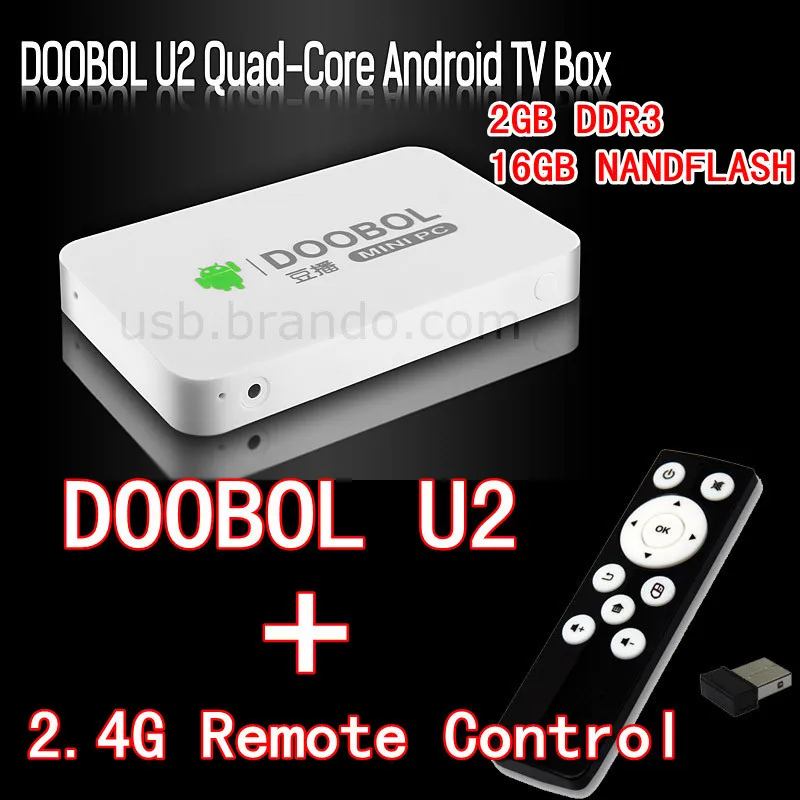 DOOBOL U2 MK812A MINI PC Rk3188 Quad Core 1.6GHz 2G DDR/16G NAND TV box with 2M camera + 2.4G remote control | Электроника