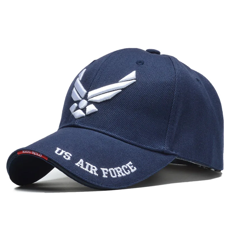 Мужская тактическая Кепка ВВС США армейская Snapback с 3D вышивкой хлопковая уличная