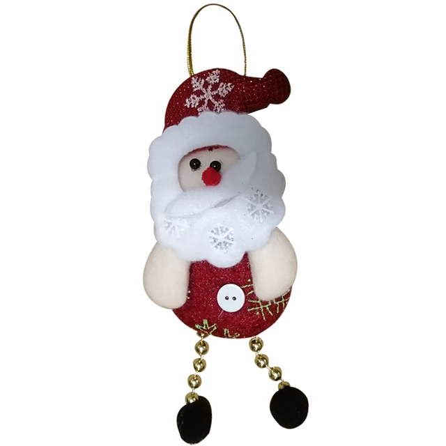 Hot 6pcs/lot Length 18cm Christmas Baubles Tree Hanging Decorations Craft Children Gift Toys Xmas Festival Home Ornaments SD366