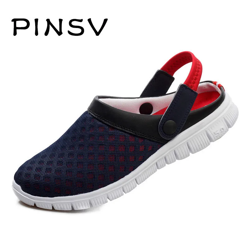 PINSV الصيف أحذية الرجال نعال شاطئ الرجال رياضية قباقيب حذاء رجالي عارضة الأحذية Zuecos Sandalias Zapatos هومبر حجم 36-46