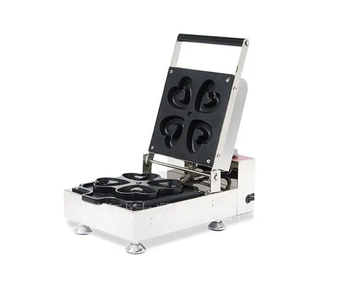 

Free shipping Cost Heart-shaped donut Maker Machine 110v 220v 4 Pcs plate