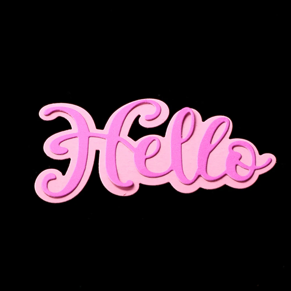 Buy Hello Shape Cutting Dies 3D DIY Scrapbooking