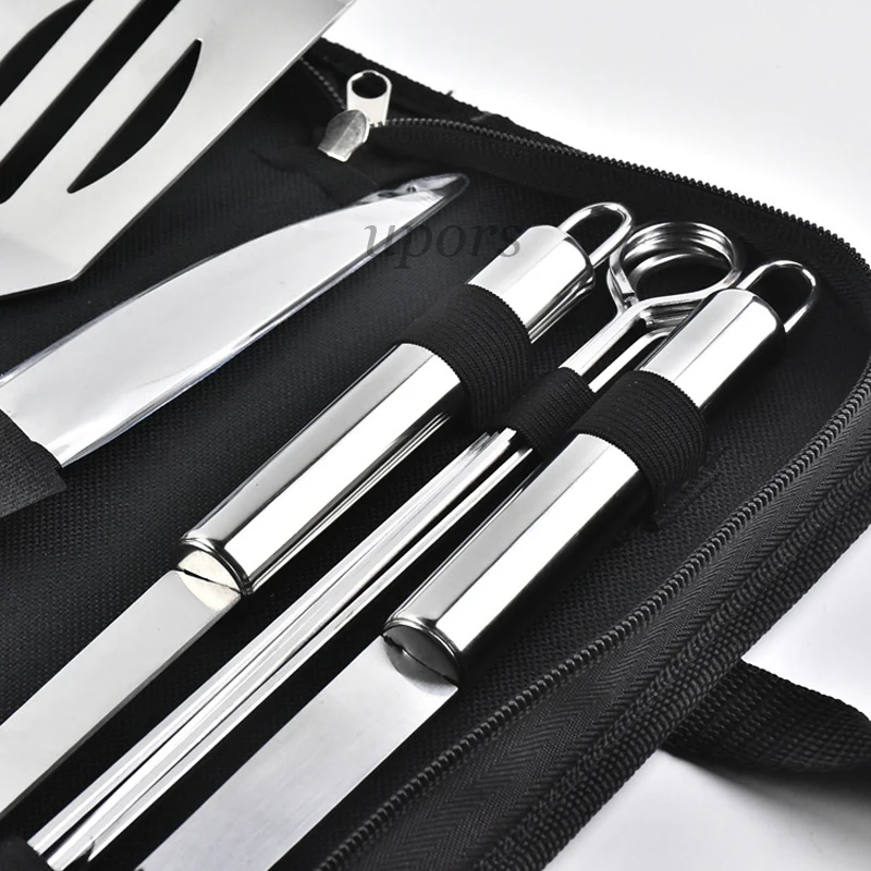 10Pcs-Set-Stainless-Steel-BBQ-Tools-Set-Grill-Accessories-with-Storage-Bag-Outdoor-Grilling-Kits-Grill (3)