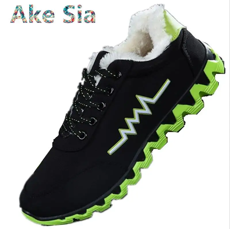 

0 Winter men's shoes breathable zapatillas warm cotton shoes Cotton Fabric casual canvas plus cashmere boots #666