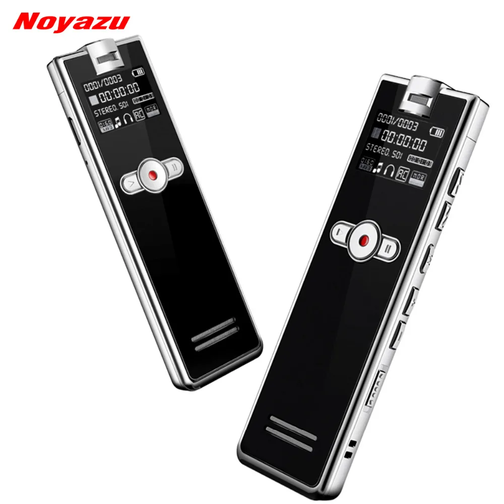 Noyazu F2 16 جيجابايت البسيطة المهنية تخفيض الضوضاء مسجل صوت مع الهاتف تسجيل الإملاء صوت المنشط مسجل