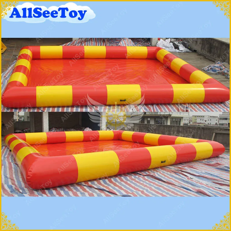 

Nice Yellow and Red Inflatable Swimming Water Pool for Water Ball High Quality with Air Pump Fast Free Shipping
