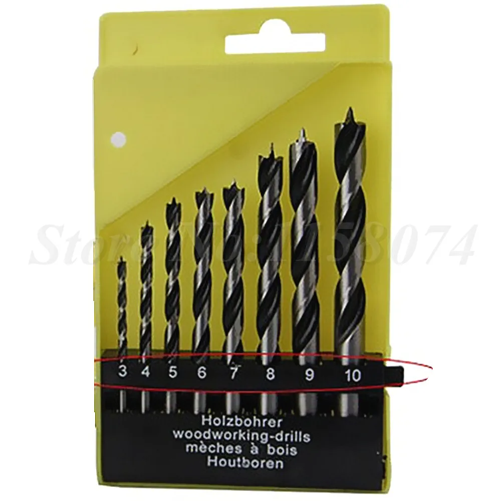 8pc Woodwork Drill Bit Wood Hole Cutter Boring Auger Bits Woodworking