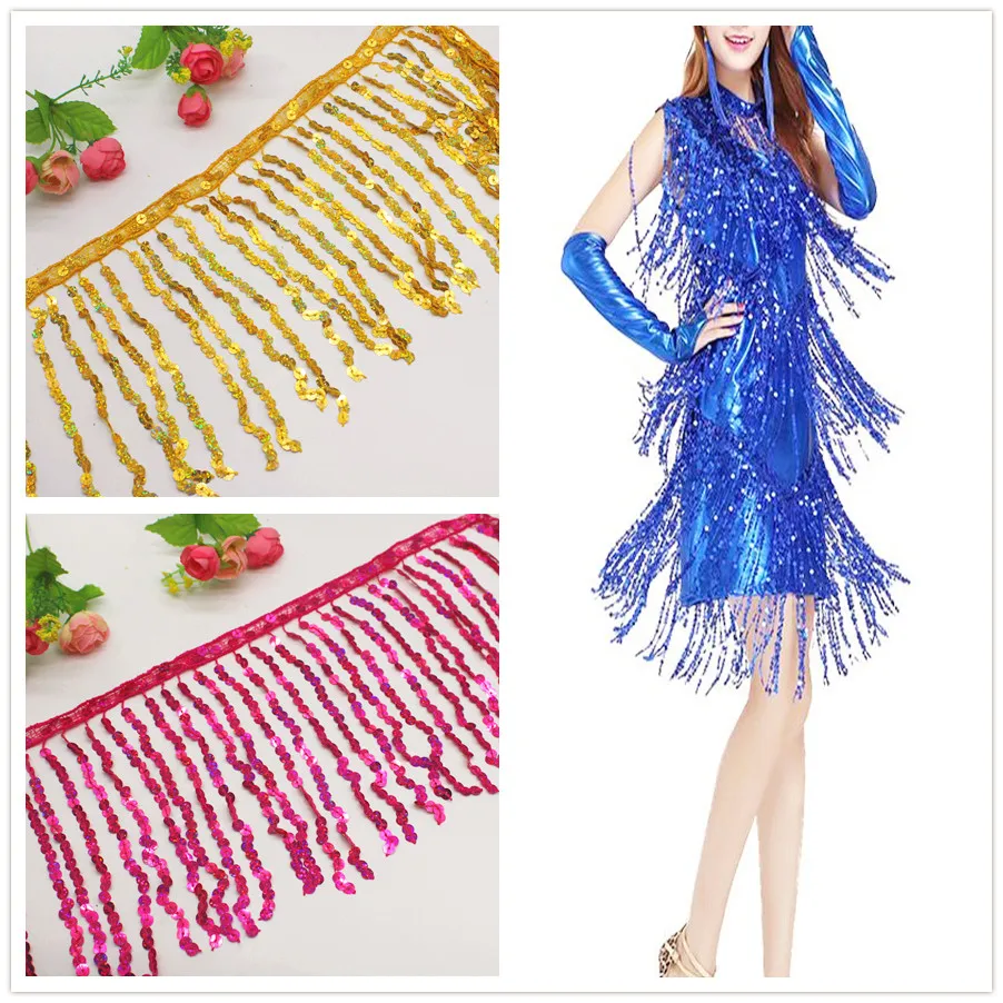 Кружевная кисточка с блестками и бахромой 15 20 см|tassel lace|fringe tasselmacrame trim |
