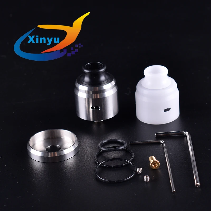 

Taifun BTD RDA 316 stainless steel POM 22mm Single shot double column design Bottom oil filling drip atomizer vs Taifun GSL RTA