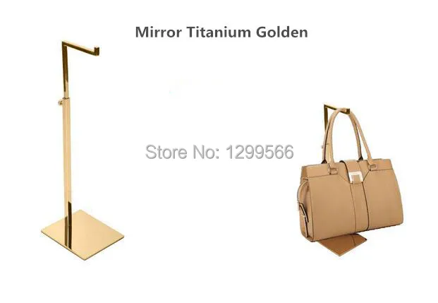 Us 126 88 5pcs Anium Gold Stainless Steel Women Bag Display Rack Adjule Tie Purse Handbag Stand Holder Free Shipping In Coat