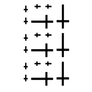 Симпатичные крестообразные водонепроницаемые Временные татуировки для мужчин и женщин, кольца, персонализированная Обложка, шрамы, нарисованные маленькие крестообразные татуировки, наклейки - изображение