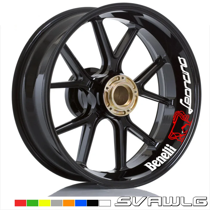 

New Motorcycle front&Rear Edge Outer Rim Sticker Wheel Decals Reflective waterproof stickers For Benelli Leoncino 500 LeoncinoX