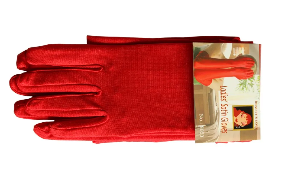 Satin Elbow Gloves